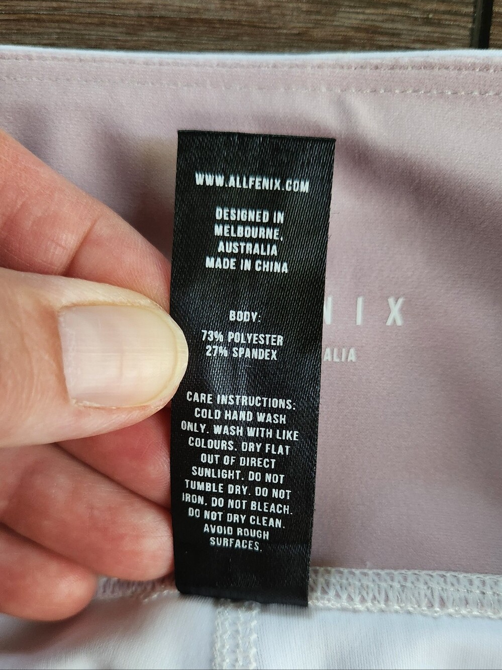 Allfenix Australia Capri Length Legging Pink White Stripe Size Medium - Picture 5 of 8